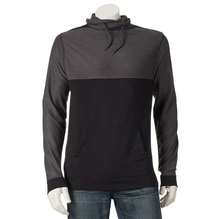 Men's Burnside French Terry Pullover Top, Size: Large, Grey (charcoal)