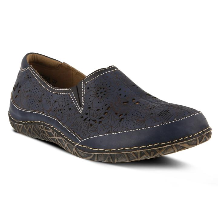 L'artiste By Spring Step Libora Women's Shoes, Size: 38, Blue (navy)