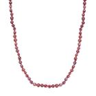 Freshwater By Honora Dyed Freshwater Cultured Pearl Long Necklace In Sterling Silver (9-11 Mm), Women's, Size: 36, Red