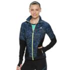 Women's Fila Sport&reg; Mesh Piecing Thumb Hole Jacket, Size: Xs, Dark Blue