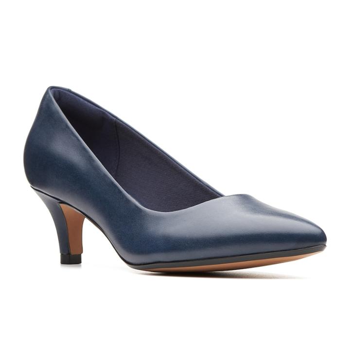 Clarks Linvale Jerica Women's High Heels, Size: Medium (7.5), Blue (navy)