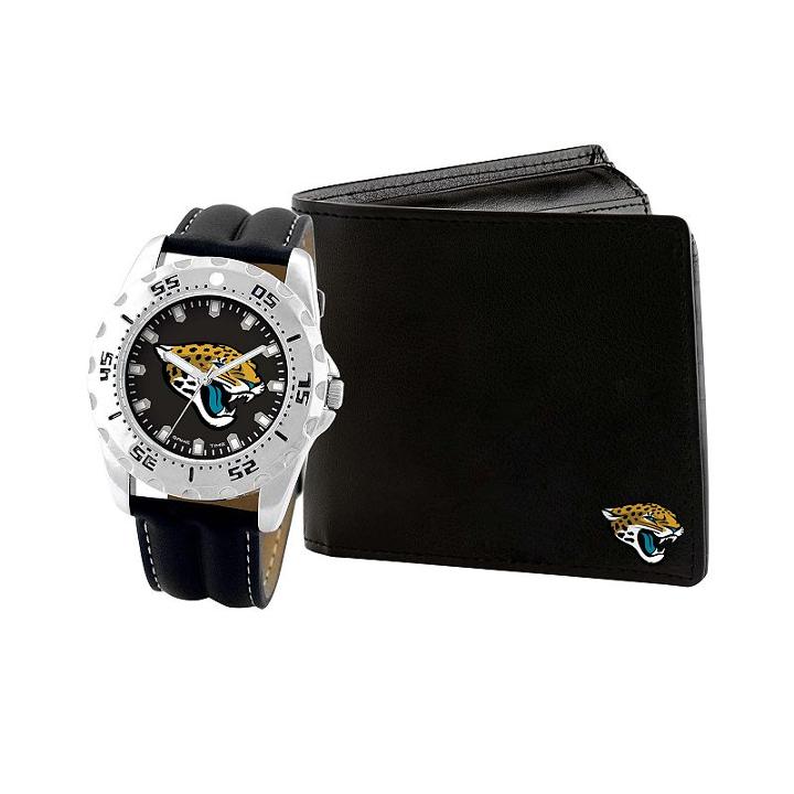Men's Game Time Jacksonville Jaguars Watch & Wallet Set - Black