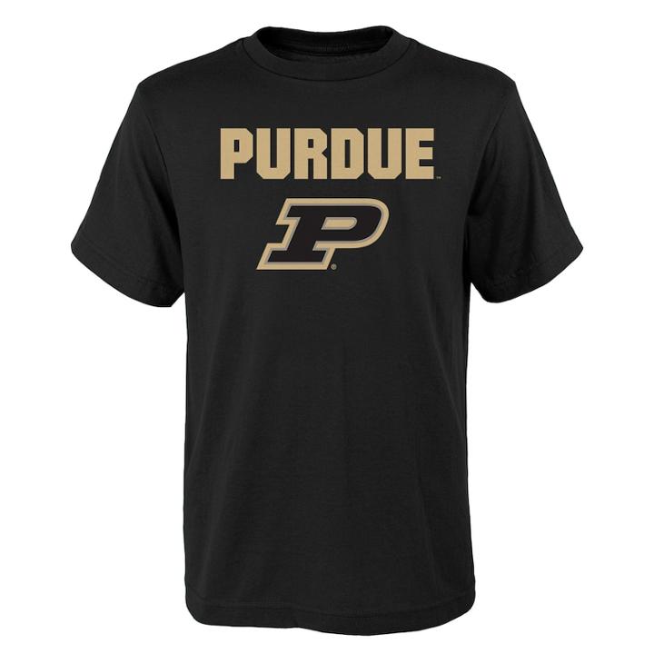 Boys' 4-18 Purdue Boilermakers Goal Line Tee, Size: 16-18, Black