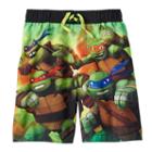Boys 4-7 Teenage Mutant Ninja Turtles Swim Trunks, Boy's, Size: 7, Green