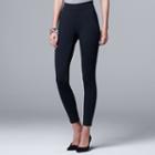 Women's Simply Vera Vera Wang Pull-on Ponte Skinny Pants, Size: Xs, Blue (navy)