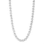Men's Sterling Silver Rolo Chain Necklace - 22 In, Size: 22, Grey