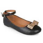 Journee Collection Afton Girls' Dress Shoes, Size: 2, Black