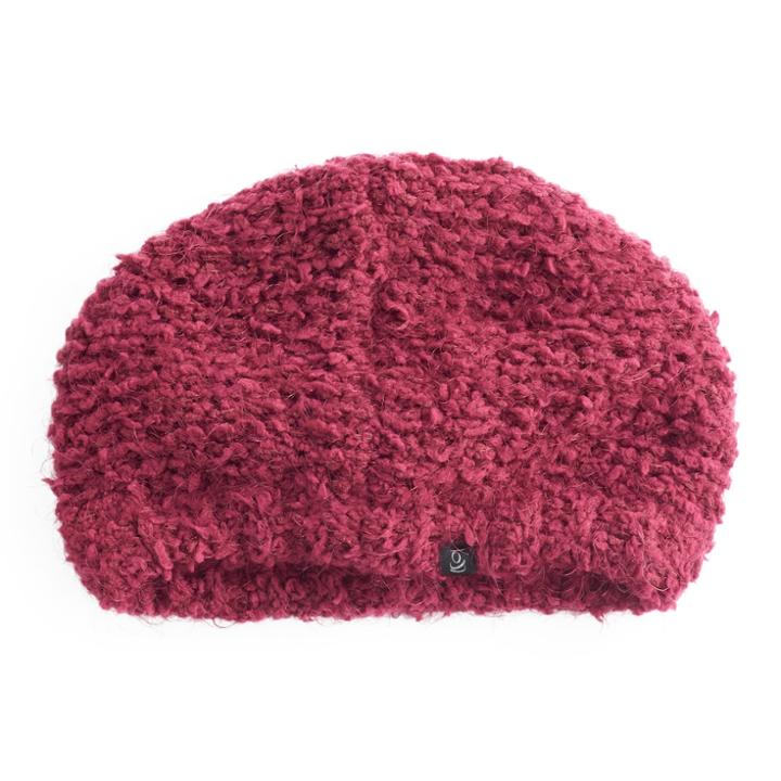 Women's Cuddl Duds Knit Beret, Dark Red