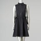 Women's Simply Vera Vera Wang Fit & Flare Shirtdress, Size: Xl, Black