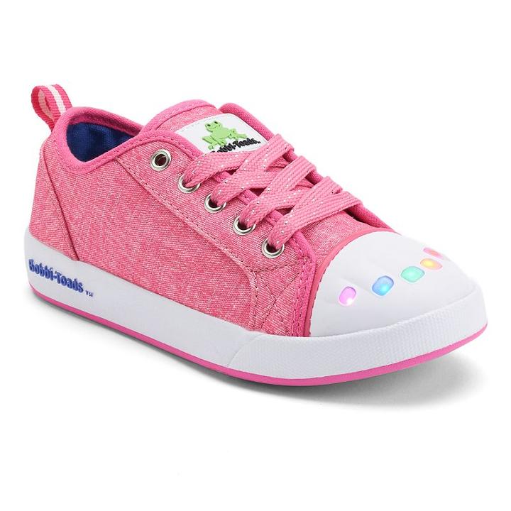 Bobbi-toads Rileez Girls' Light-up Sneakers, Girl's, Size: 10 T, Pink