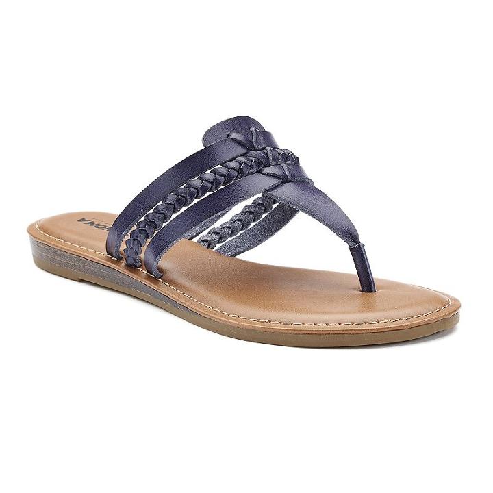 Sonoma Goods For Life&trade; Women's Strappy Thong Sandals, Size: Medium (7), Blue