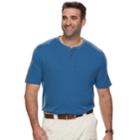 Big & Tall Croft & Barrow&reg; Classic-fit Easy-care Interlock Henley, Men's, Size: 3xb, Med Blue