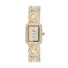 Vivani Women's Crystal Chain Link Cuff Watch, Size: 2xl, Brown