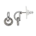 Simply Vera Vera Wang Doorknocker Nickel Free Drop Earrings, Women's, Black