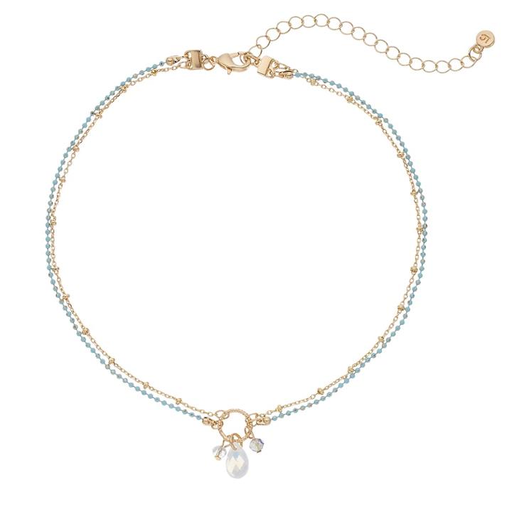 Lc Lauren Conrad Blue Chain Choker Necklace, Women's