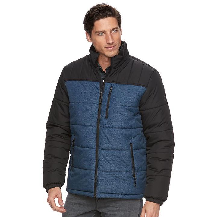 Big & Tall Zeroxposur Flex Puffer Jacket, Men's, Size: Xxl Tall, Blue (navy)