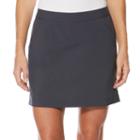 Women's Grand Slam Performance Solid Vented Golf Skort, Size: 14, Grey Other