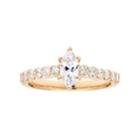 14k Gold 1 Carat T.w. Igl Certified Diamond Marquise Engagement Ring, Women's, Size: 9, White