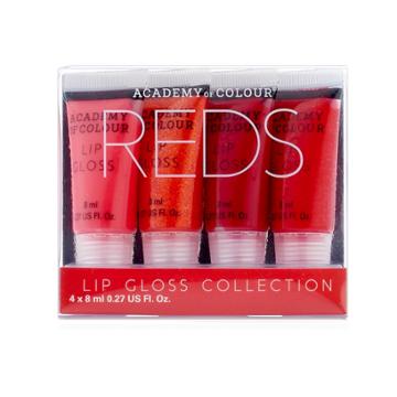 Academy Of Colour Lip Gloss Collection - Reds, Multicolor
