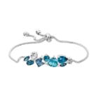Brilliance Bolo Bracelet With Swarovski Crystals, Women's, Blue