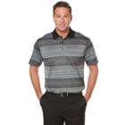 Men's Grand Slam Regular-fit Ombre Striped Performance Golf Polo, Size: Xl, Oxford