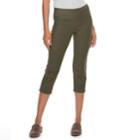 Women's Sonoma Goods For Life&reg; Pull-on Capri Jeans, Size: 16, Green