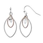 Lc Lauren Conrad Two Tone Cubic Zirconia Marquise Drop Earrings, Women's, Multicolor