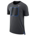 Men's Nike Duke Blue Devils Dri-fit Mesh Back Travel Tee, Size: Medium, Grey (anthracite)