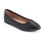 So&reg; Hitide Women's Pointed Toe Flats, Girl's, Size: Medium (6.5), Black