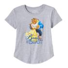 Disney's Beauty & The Beast Girls 7-16 Belle & Beast Graphic Tee, Girl's, Size: Small, Med Grey