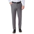 Men's Haggar Premium Comfort Stretch Slim-fit Dress Pant, Size: 38x32, Silver