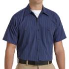 Men's Red Kap Classic-fit Striped Button-down Work Shirt, Size: Large, Multicolor