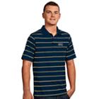 Men's Antigua Pitt Panthers Deluxe Striped Desert Dry Xtra-lite Performance Polo, Size: Large, Blue Other
