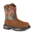 Rocky Ride Wellington Kids Waterproof Boots, Kids Unisex, Size: 3, Brown