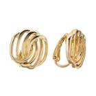 Napier Gold Tone Swirl Stud Clip-on Earrings, Women's, Yellow