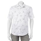 Big & Tall Batik Bay Modern-fit Patterned Casual Button-down Shirt, Men's, Size: 4xb, White