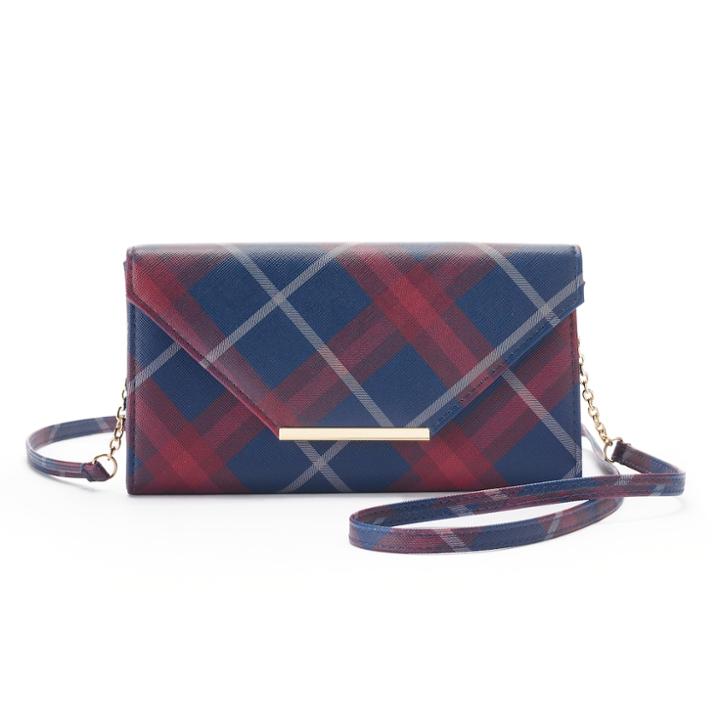 Apt. 9&reg; Rfid-blocking Envelope Crossbody Bag, Women's, Blue (navy)