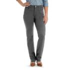 Petite Lee Monroe Classic Fit Straight-leg Jeans, Women's, Size: 8 Petite, Grey (charcoal)