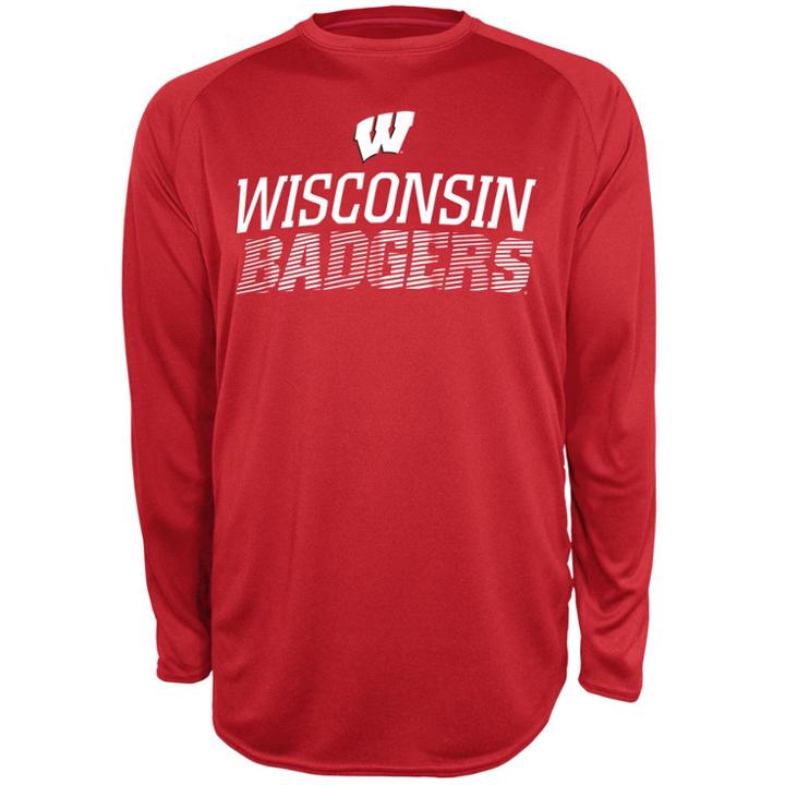 Men's Champion Wisconsin Badgers Team Tee, Size: Large, Red