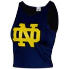 Women's Notre Dame Fighting Irish First Down Crop Top, Size: Small, Blue