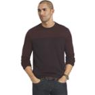 Big & Tall Van Heusen Classic-fit Colorblock Slubbed Crewneck Sweater, Men's, Size: Xxl Tall, Red Other