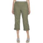 Plus Size Croft & Barrow&reg; Cuffed Twill Pants, Women's, Size: 20 W, Green