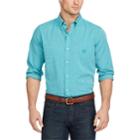 Big & Tall Chaps Classic-fit Stretch Poplin Button-down Shirt, Men's, Size: Xl Tall, Green
