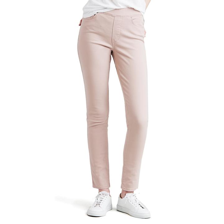 Women's Levi's Pull-on Skinny Jeans, Size: 29(us 8)m, Light Pink