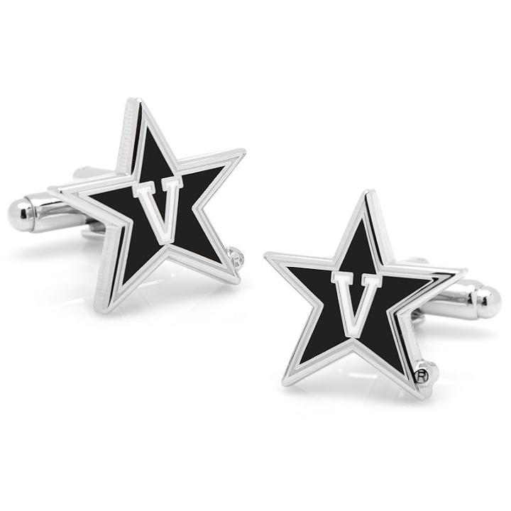 Vanderbilt Commodores Rhodium-plated Cuff Links, Men's, Multicolor