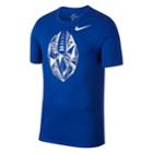 Big & Tall Nike Dri-fit Football Graphic Tee, Men's, Size: L Tall, Blue