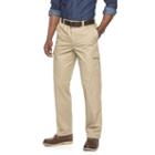 Men's Croft & Barrow&reg; Stretch Comfort Twill Cargo Pants, Size: 36x36, Med Beige