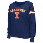 Women's Campus Heritage Illinois Fighting Illini Wiggin' Fleece Sweatshirt, Size: Medium, Dark Blue