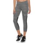 Women's Nike Fly Victory Capri Leggings, Size: Medium, Med Grey