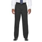 Men's Croft & Barrow&reg; Stretch Easy-care Classic-fit Pleated Pants, Size: 30x30, Black